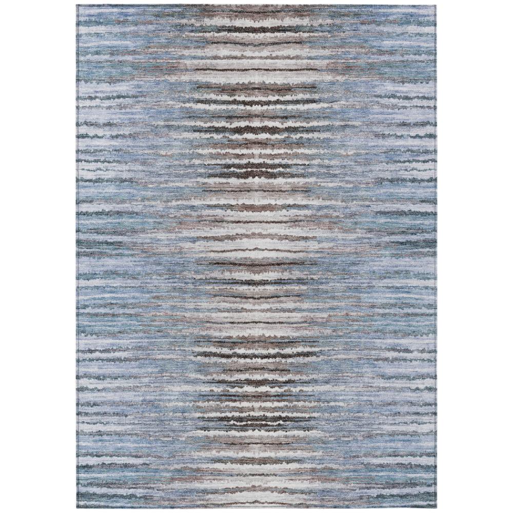 Addison Rugs Pixel Weave Sky Washable Indoor-Outdoor Rug