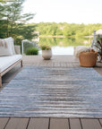 Addison Rugs Pixel Weave Sky Washable Indoor-Outdoor Rug