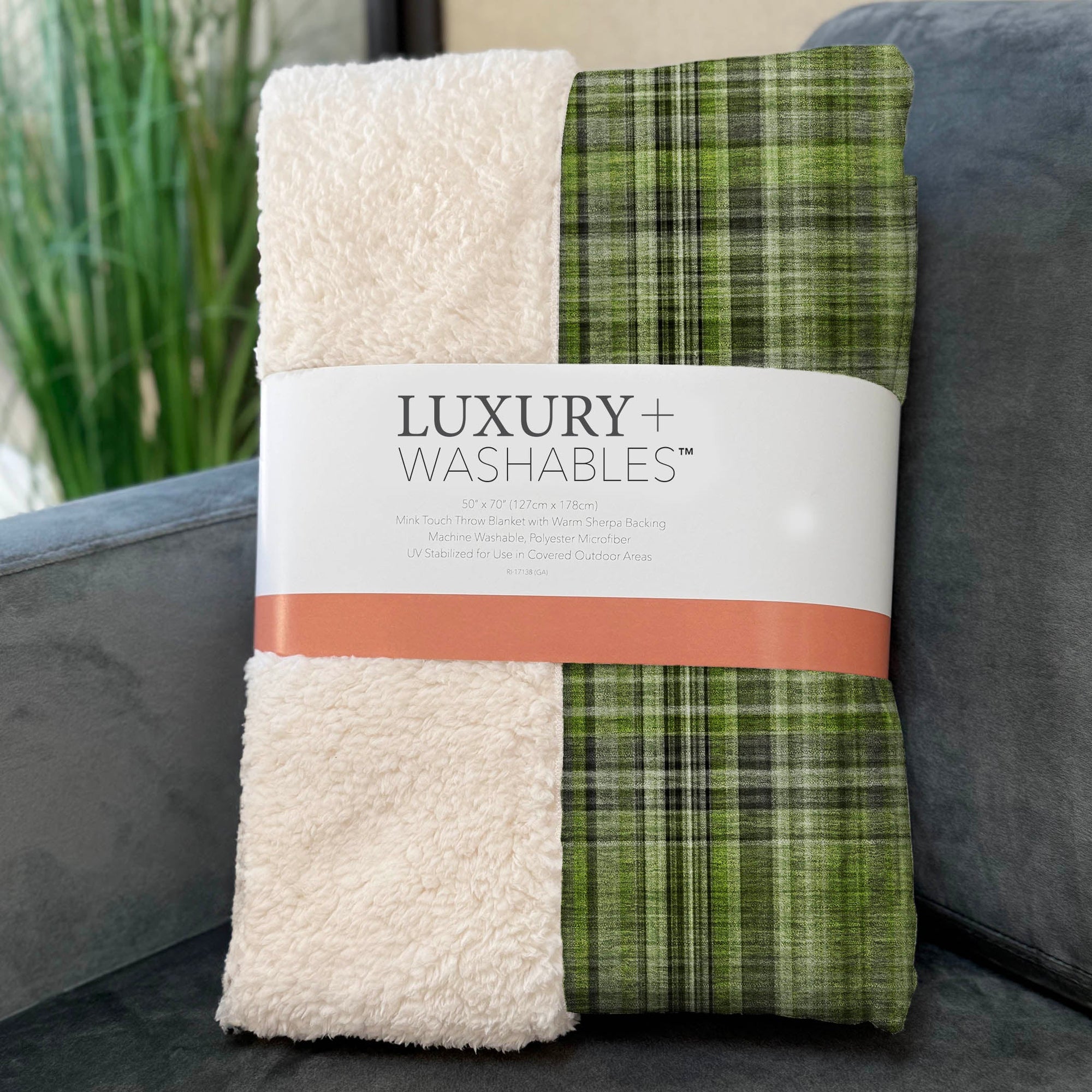 Addison Rugs Plaid 50" x 70" Throw Blanket
