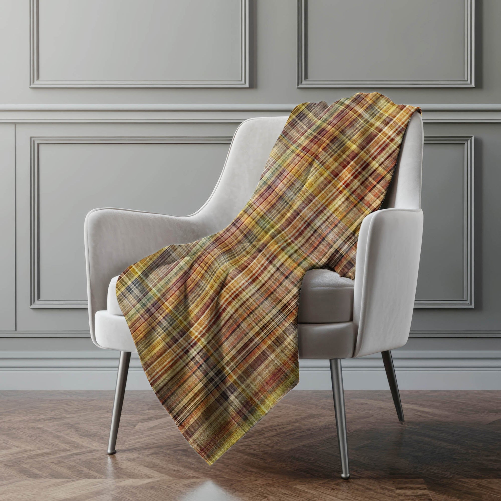 Addison Rugs Plaid 50" x 70" Throw Blanket