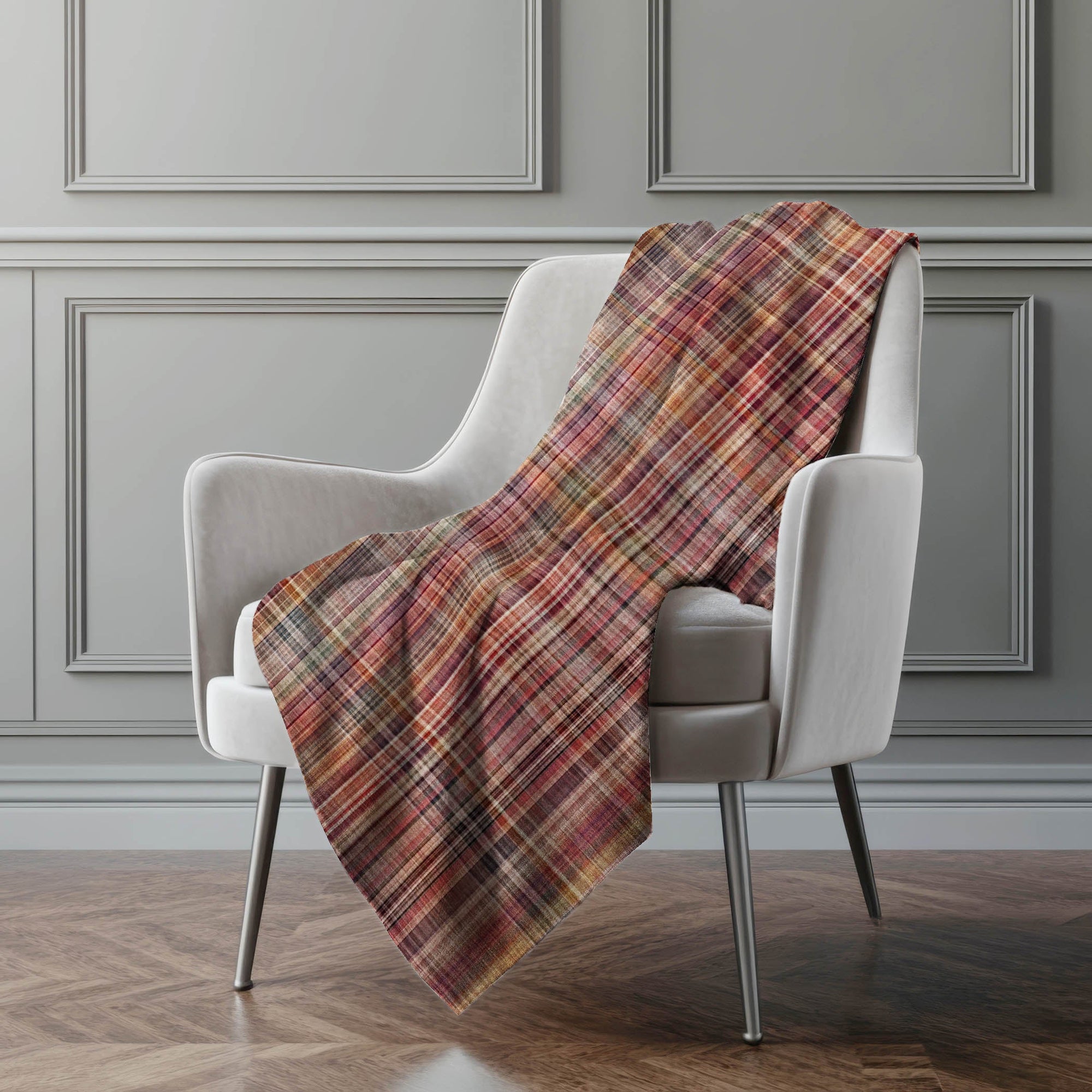 Addison Rugs Plaid 50" x 70" Throw Blanket