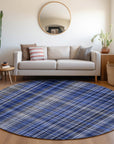 Addison Rugs Plaid Blue Washable Indoor-Outdoor Rug