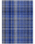 Addison Rugs Plaid Blue Washable Indoor-Outdoor Rug