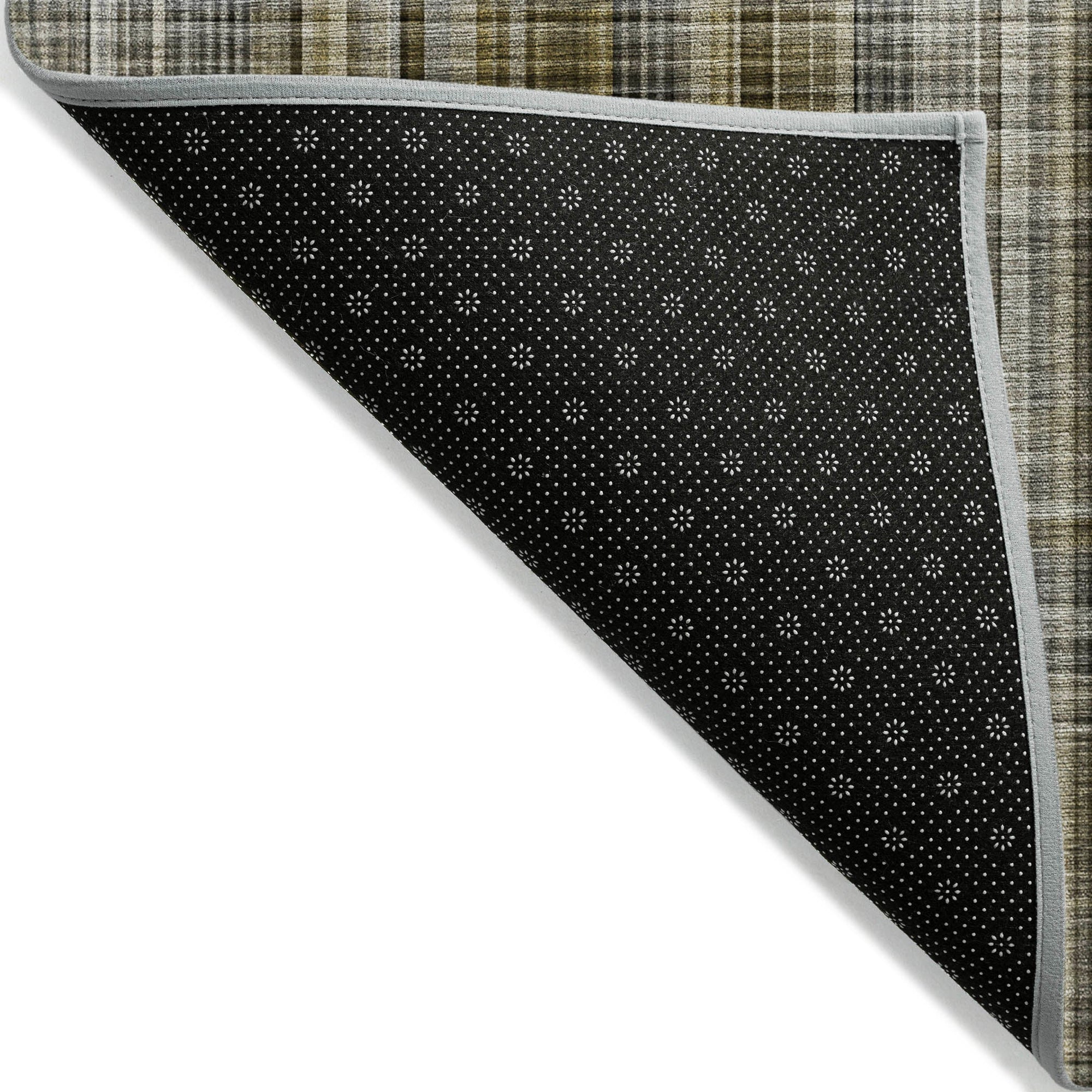Addison Rugs Plaid Brown Washable Indoor-Outdoor Rug