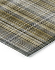Addison Rugs Plaid Brown Washable Indoor-Outdoor Rug
