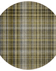 Addison Rugs Plaid Brown Washable Indoor-Outdoor Rug