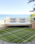 Addison Rugs Plaid Green Washable Indoor-Outdoor Rug
