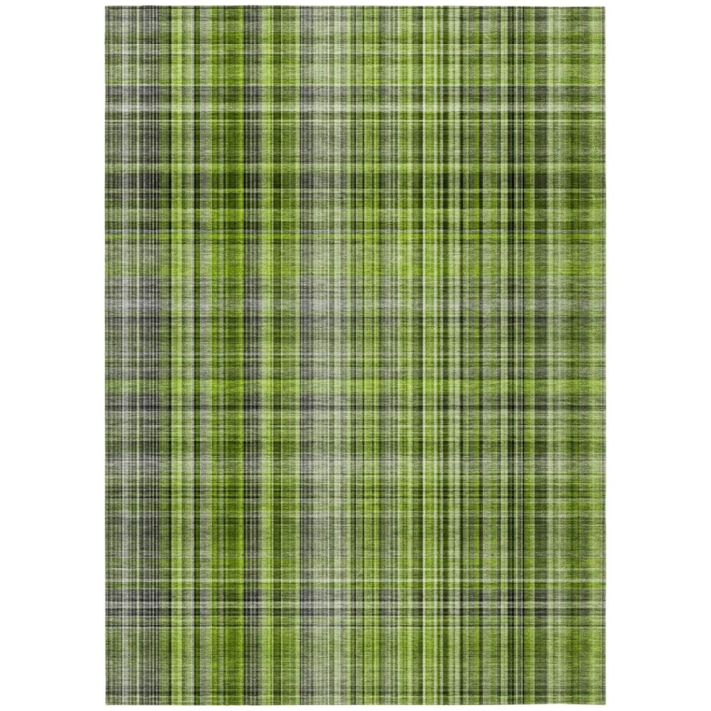 Addison Rugs Plaid Green Washable Indoor-Outdoor Rug
