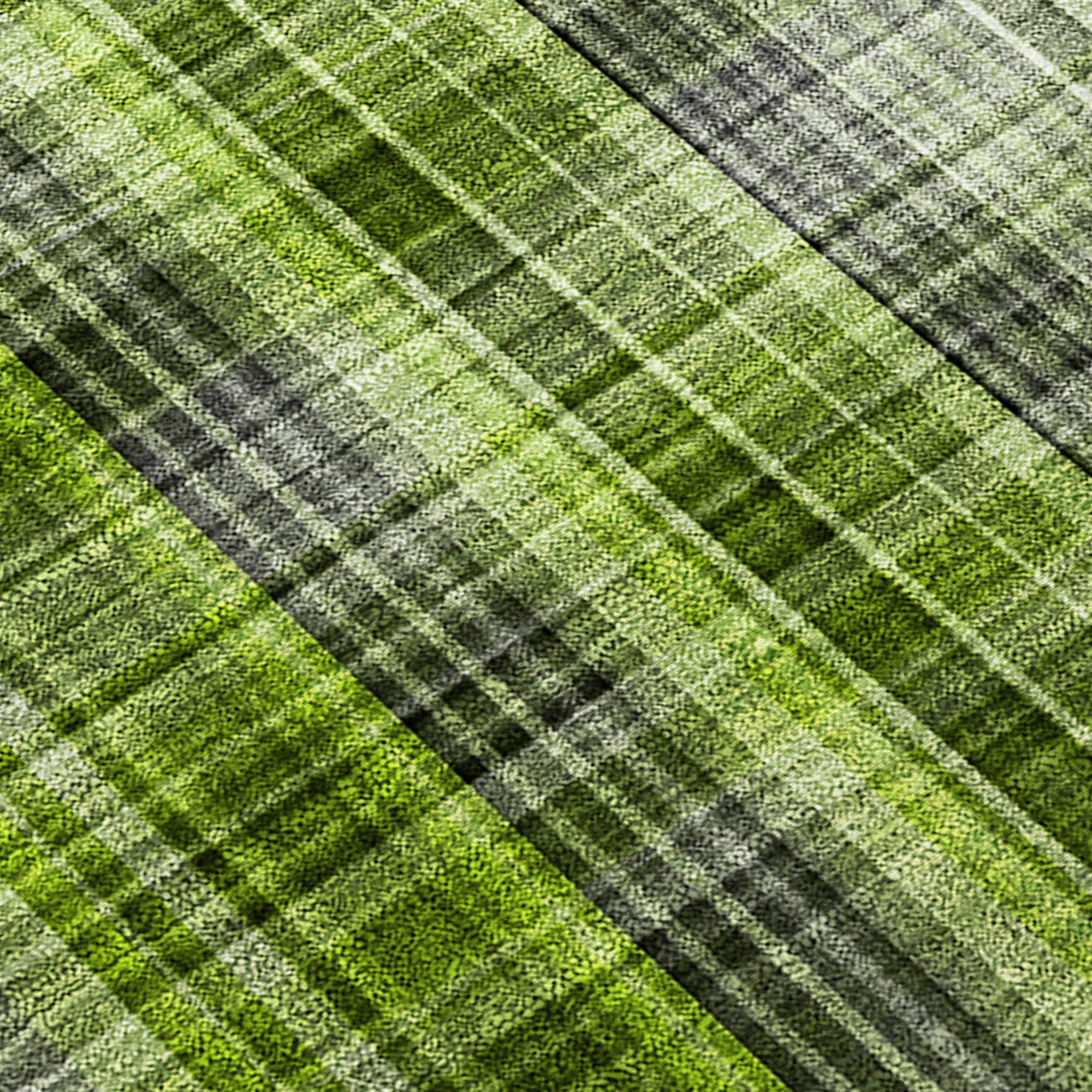 Addison Rugs Plaid Green Washable Indoor-Outdoor Rug