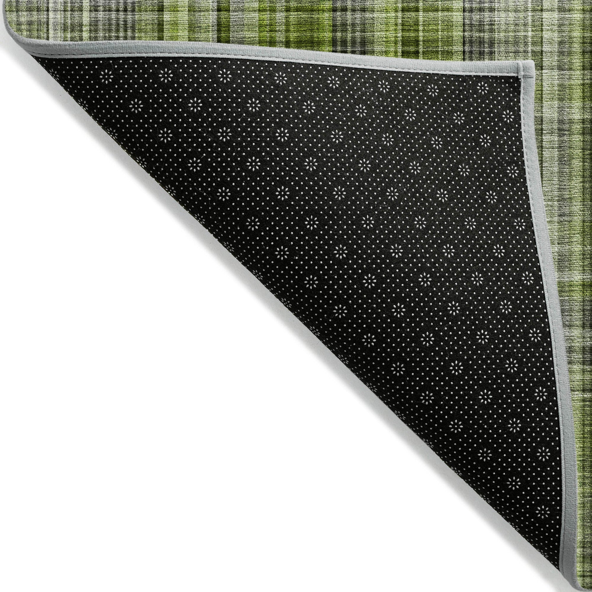 Addison Rugs Plaid Green Washable Indoor-Outdoor Rug