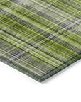 Addison Rugs Plaid Green Washable Indoor-Outdoor Rug