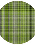 Addison Rugs Plaid Green Washable Indoor-Outdoor Rug