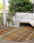 Addison Rugs Plaid Paprika Washable Indoor-Outdoor Rug