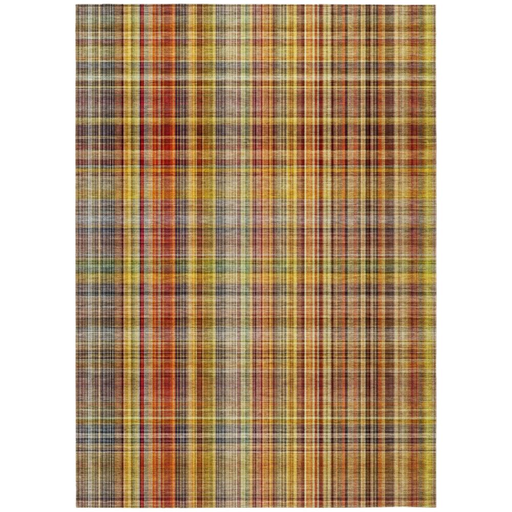Addison Rugs Plaid Paprika Washable Indoor-Outdoor Rug