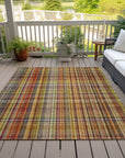 Addison Rugs Plaid Paprika Washable Indoor-Outdoor Rug