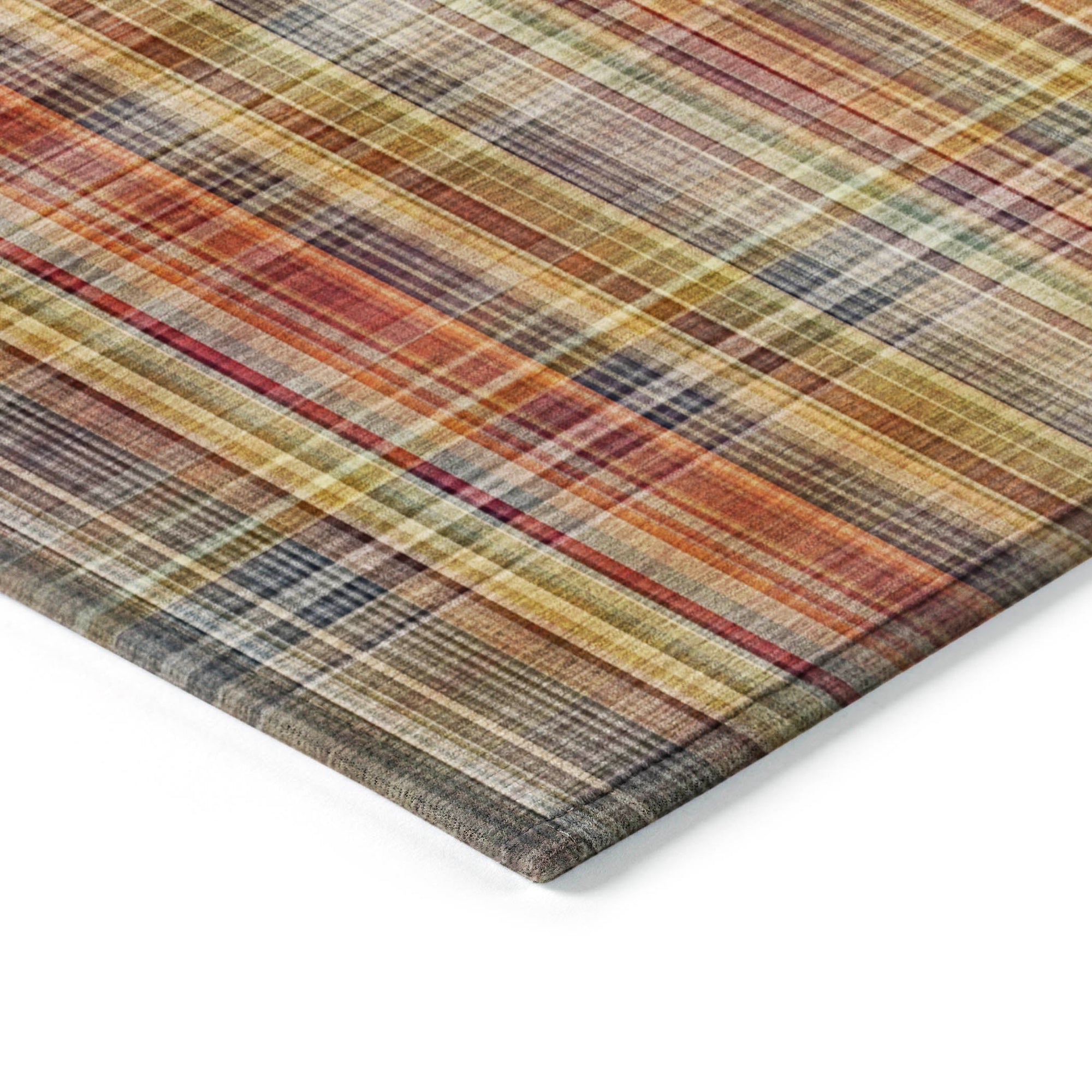 Addison Rugs Plaid Paprika Washable Indoor-Outdoor Rug