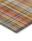 Addison Rugs Plaid Paprika Washable Indoor-Outdoor Rug