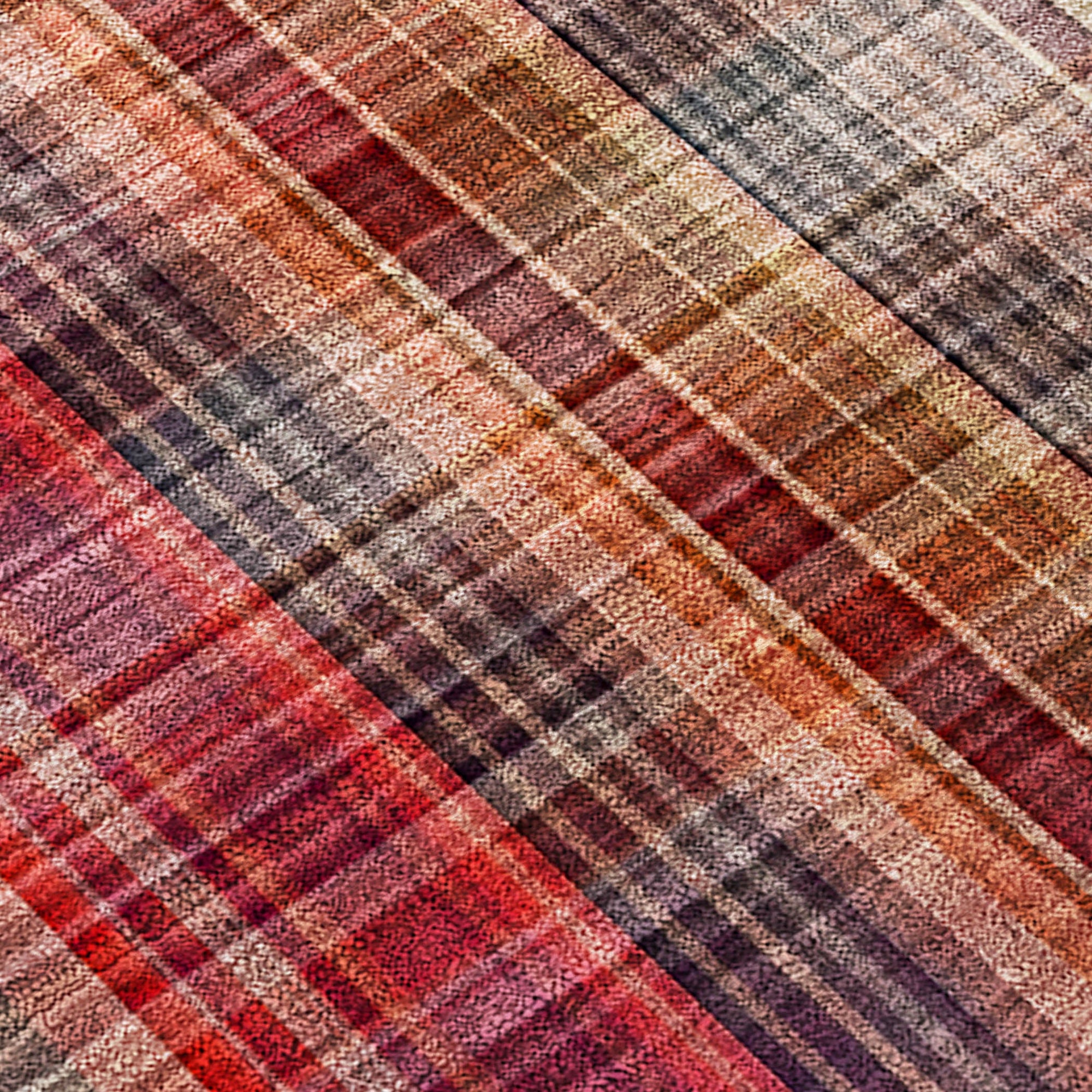 Addison Rugs Plaid Red Washable Indoor-Outdoor Rug
