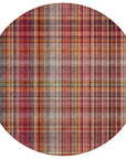 Addison Rugs Plaid Red Washable Indoor-Outdoor Rug