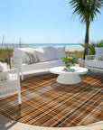 Addison Rugs Plaid Terracotta Washable Indoor-Outdoor Rug