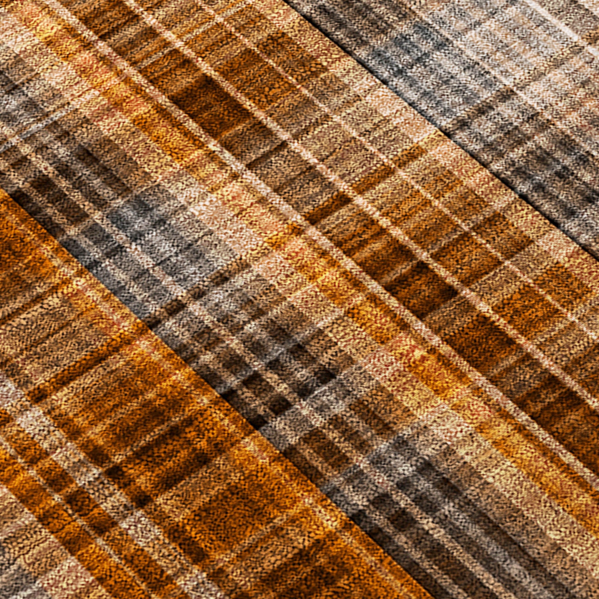 Addison Rugs Plaid Terracotta Washable Indoor-Outdoor Rug