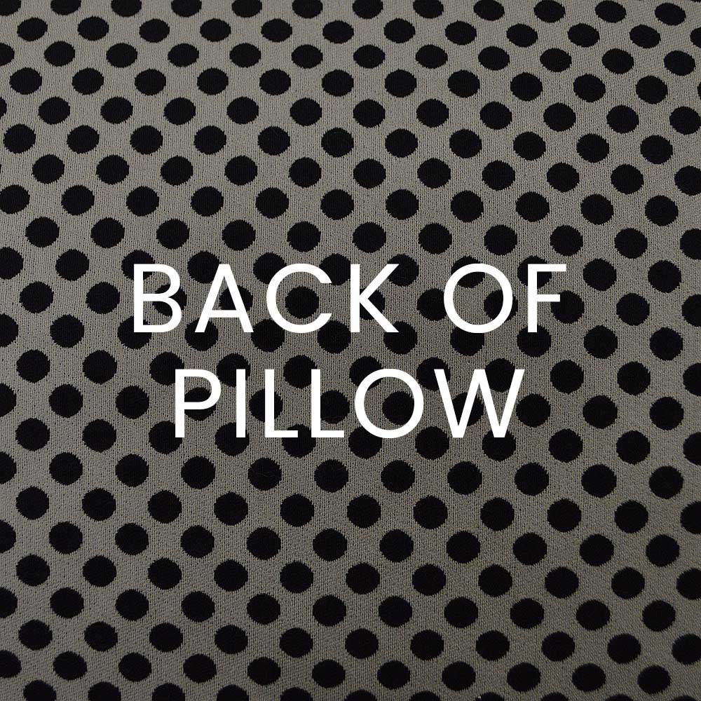D.V. Kap Polka Dots Black Throw Pillow With Insert