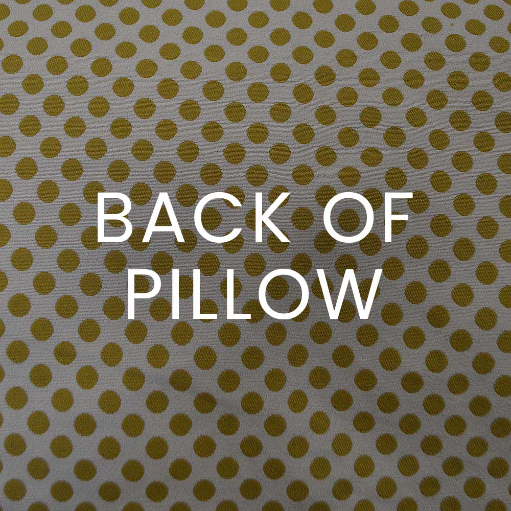 D.V. Kap Polka Dots Gold Throw Pillow With Insert