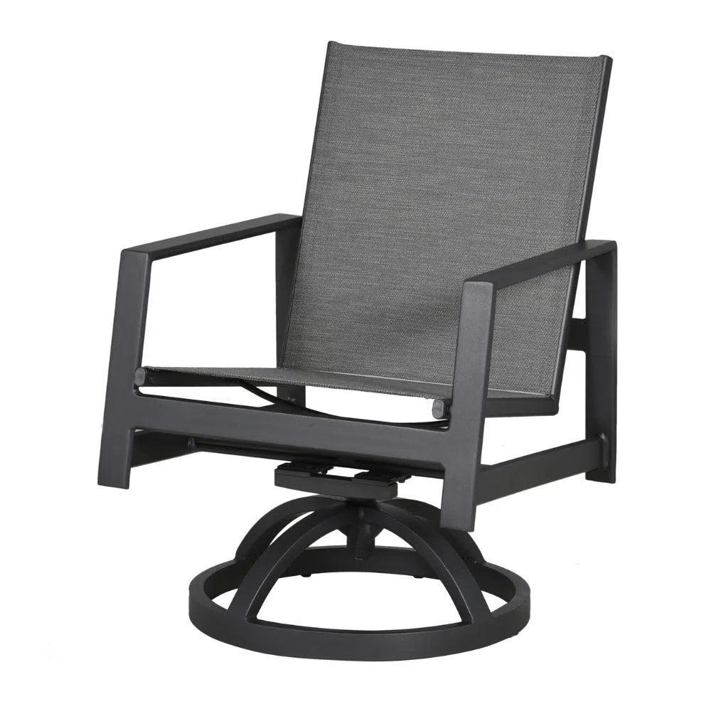 Prism Aluminum Sling Outdoor Dining Table Set 6PC