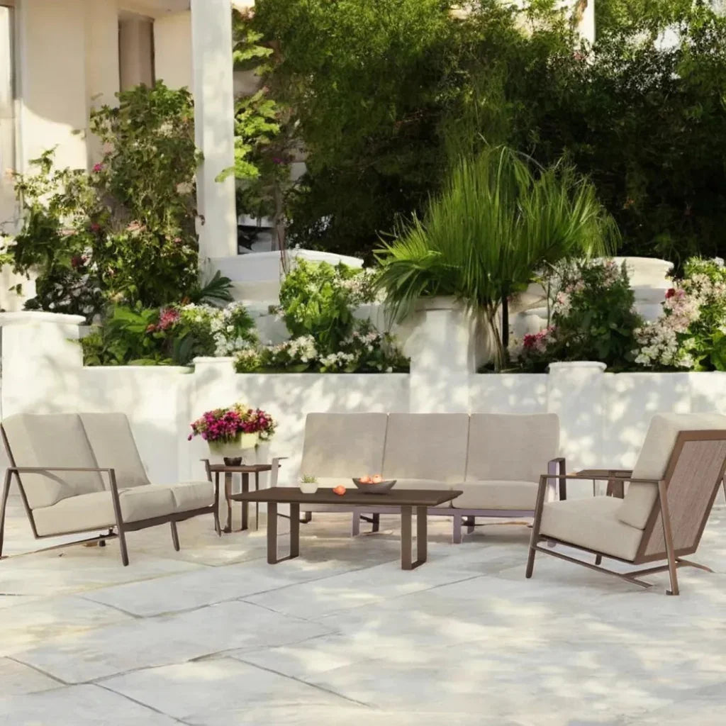 Prism High Back Deep Sofa with Table Set 6PC