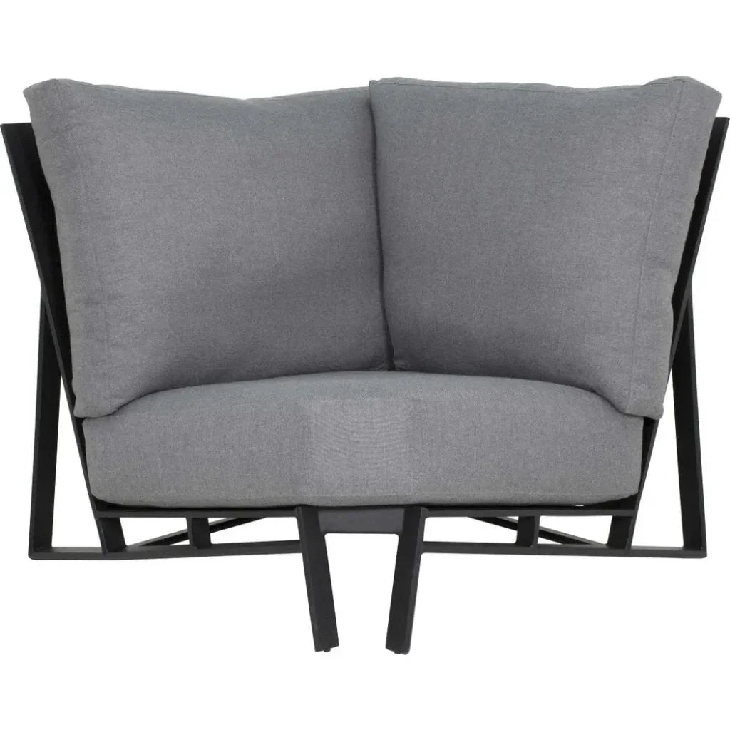 Prism Sectional Sofa With Firepit Table Set 6PC