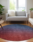 Addison Rugs Quiet Current Blue Washable Indoor-Outdoor Rug