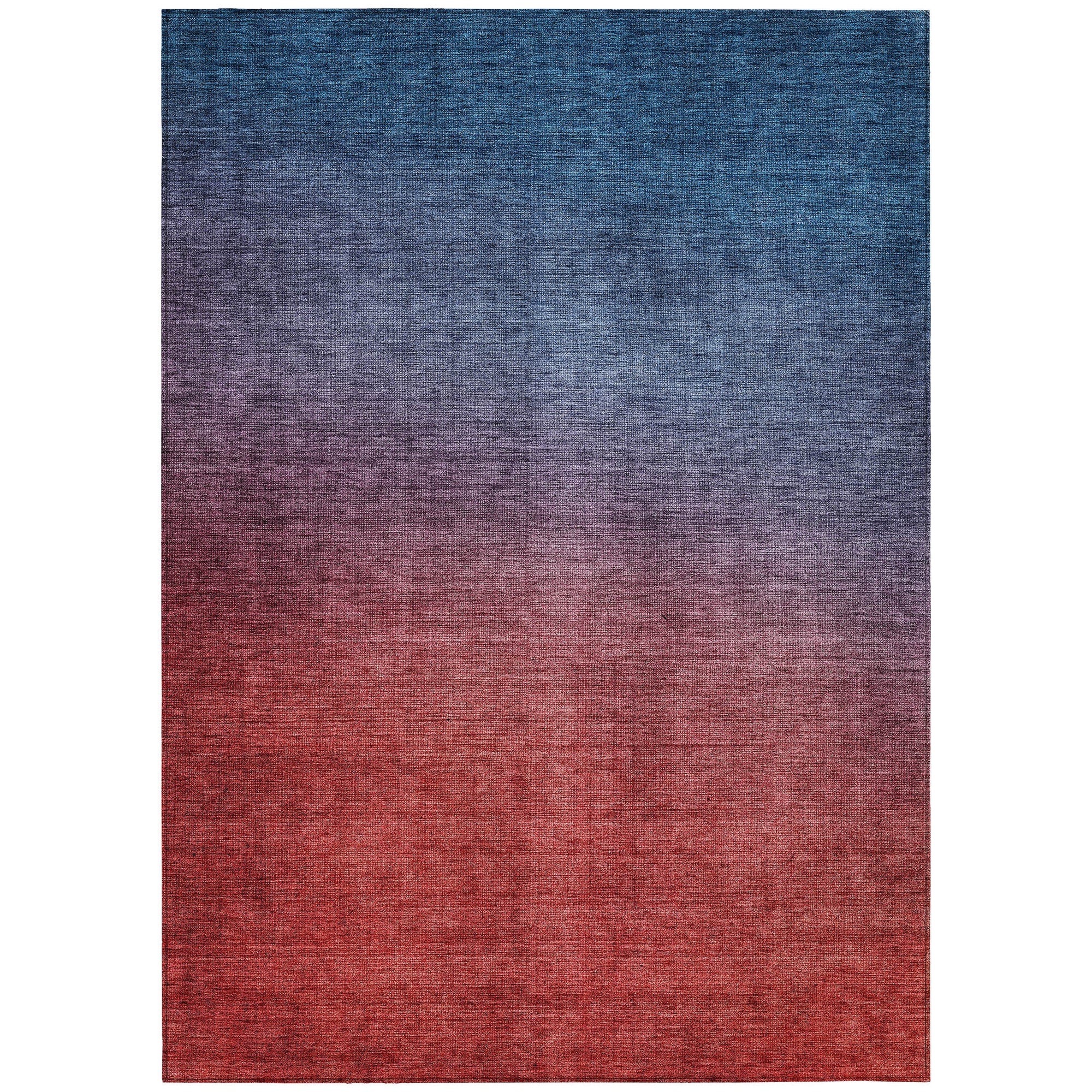 Addison Rugs Quiet Current Blue Washable Indoor-Outdoor Rug