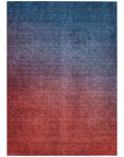 Addison Rugs Quiet Current Blue Washable Indoor-Outdoor Rug