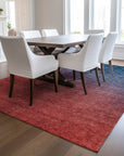 Addison Rugs Quiet Current Blue Washable Indoor-Outdoor Rug