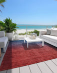 Addison Rugs Quiet Current Blue Washable Indoor-Outdoor Rug
