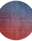 Addison Rugs Quiet Current Blue Washable Indoor-Outdoor Rug