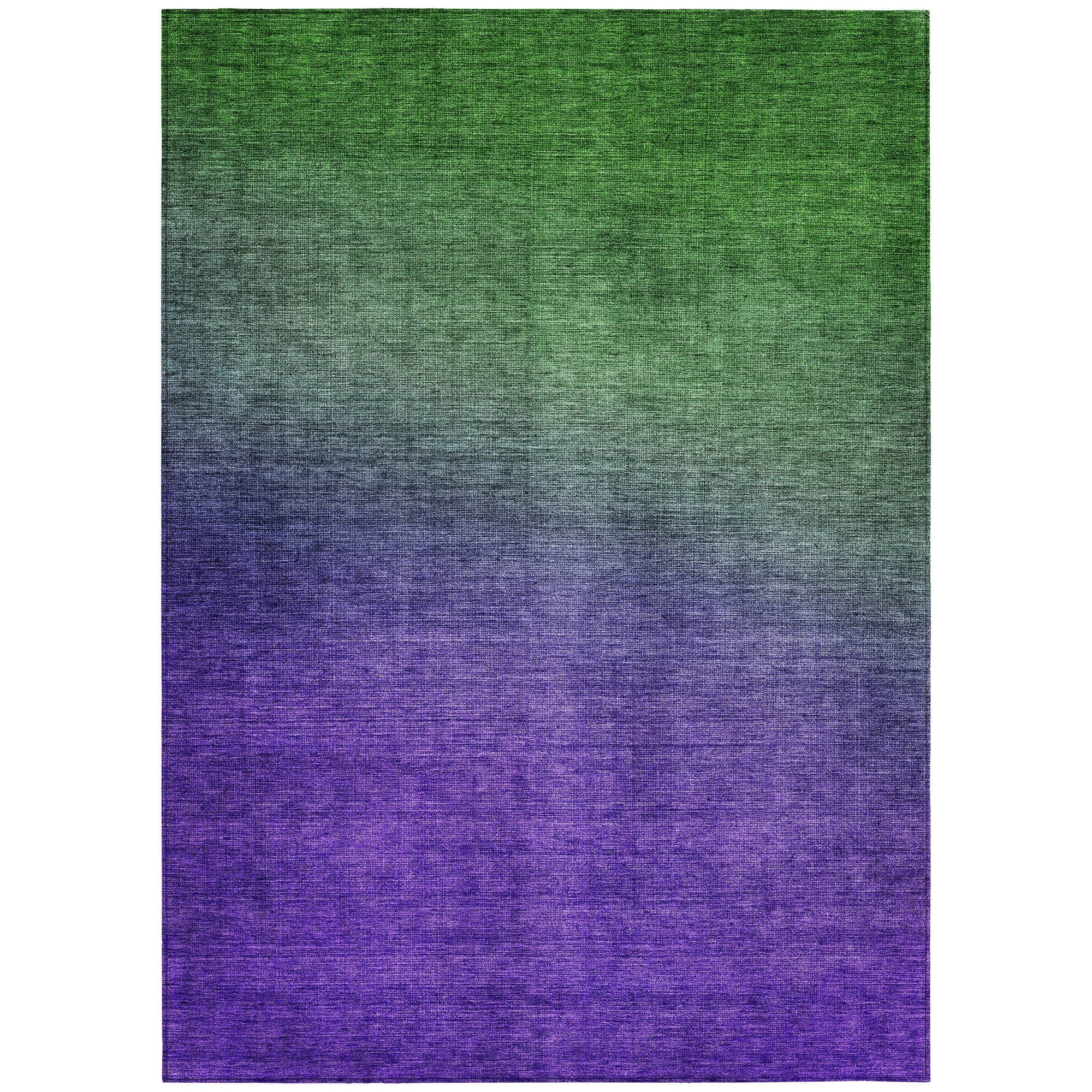 Addison Rugs Quiet Current Green Washable Indoor-Outdoor Rug