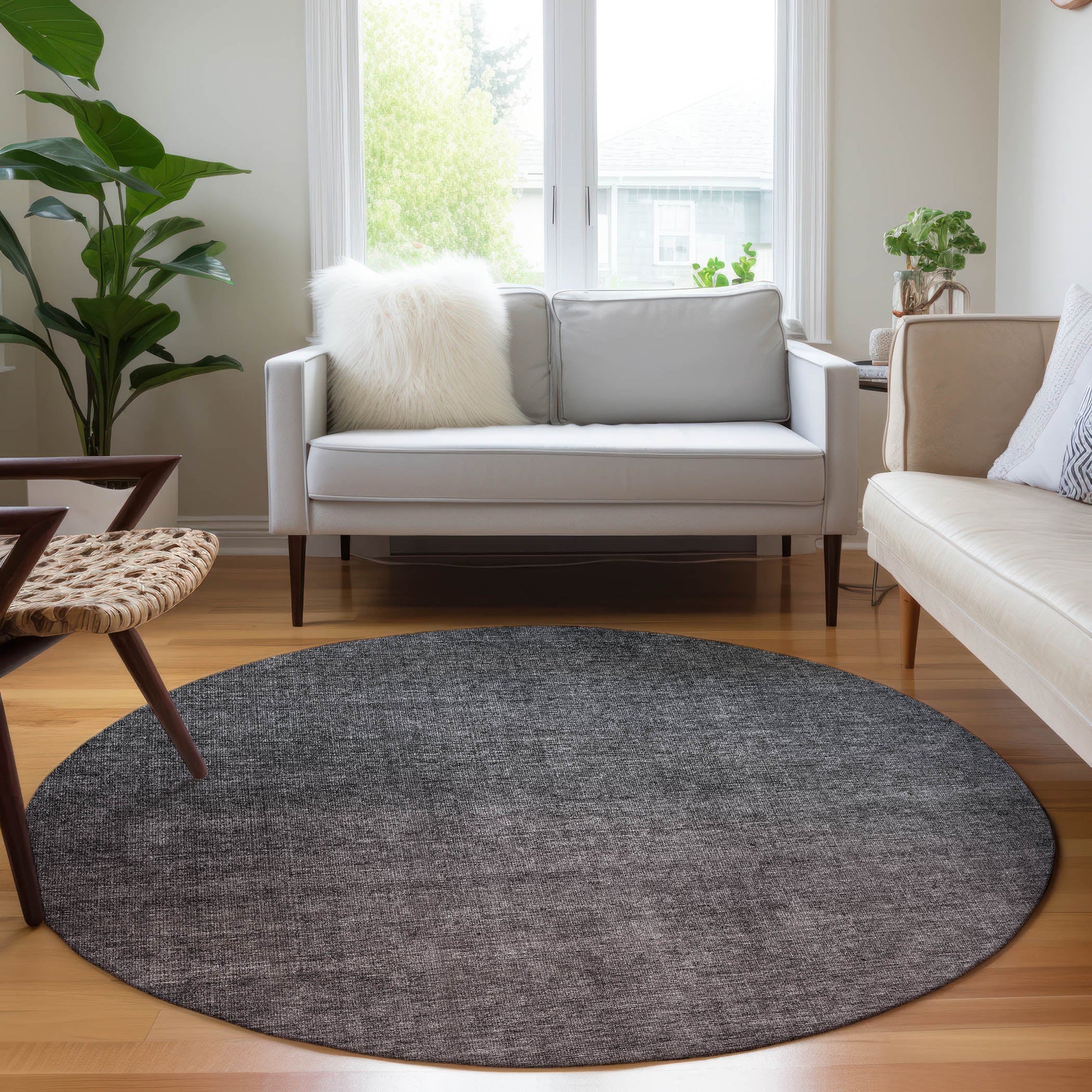 Addison Rugs Quiet Current Grey Washable Indoor-Outdoor Rug