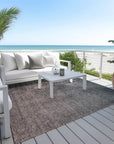 Addison Rugs Quiet Current Grey Washable Indoor-Outdoor Rug