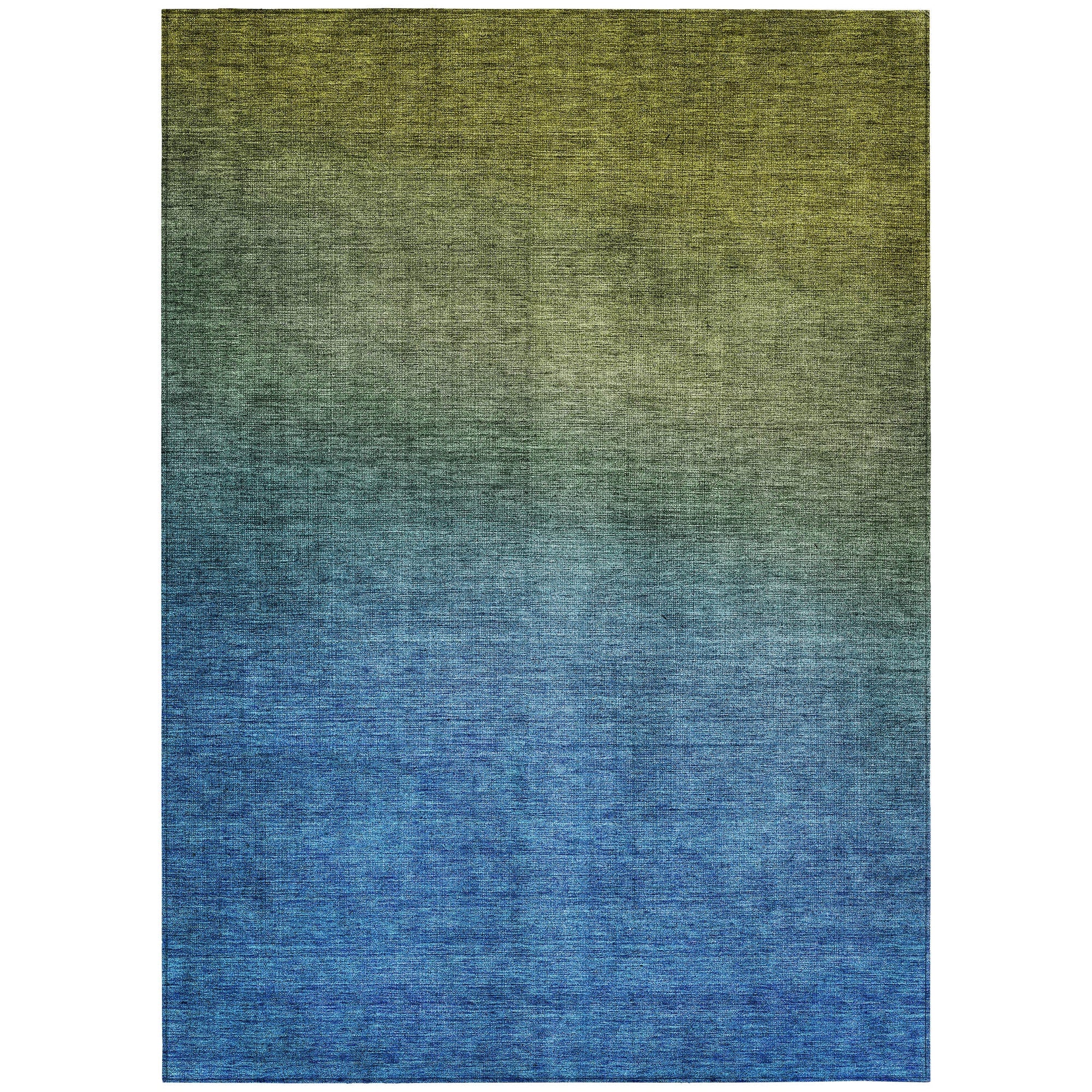 Addison Rugs Quiet Current Olive Washable Indoor-Outdoor Rug