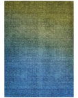 Addison Rugs Quiet Current Olive Washable Indoor-Outdoor Rug