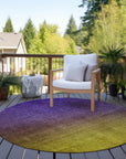 Addison Rugs Quiet Current Purple Washable Indoor-Outdoor Rug