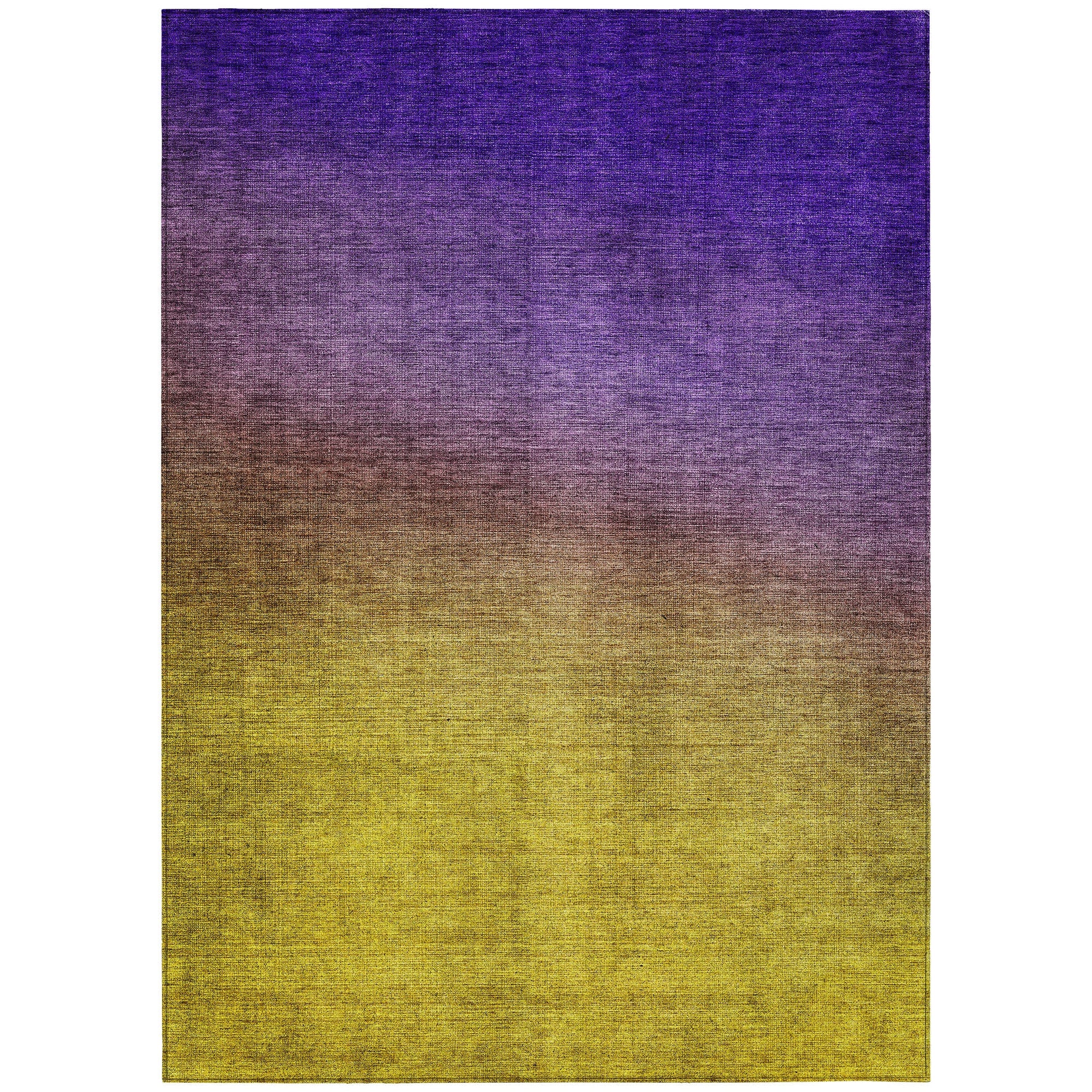 Addison Rugs Quiet Current Purple Washable Indoor-Outdoor Rug