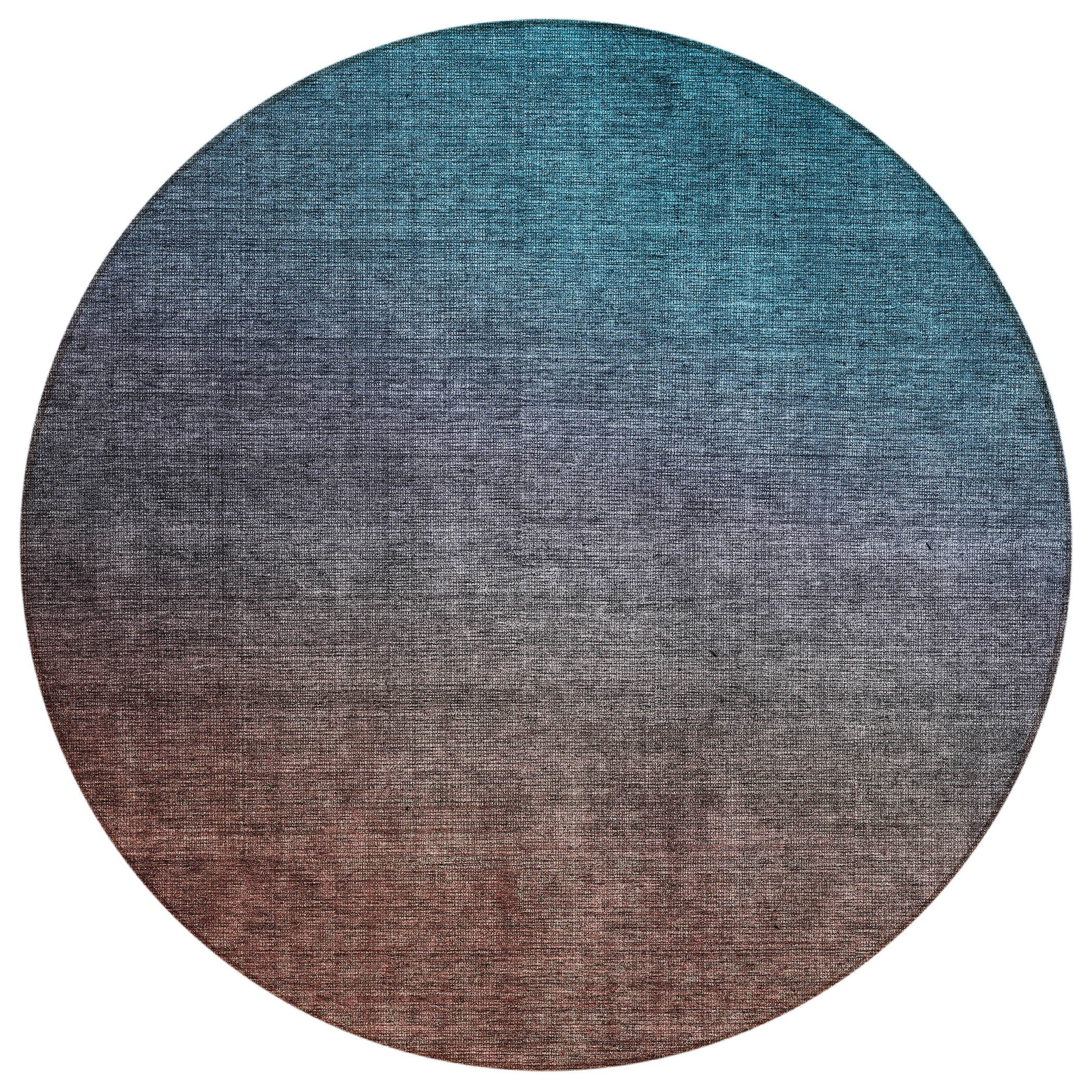 Addison Rugs Quiet Current Teal Washable Indoor-Outdoor Rug