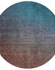 Addison Rugs Quiet Current Teal Washable Indoor-Outdoor Rug