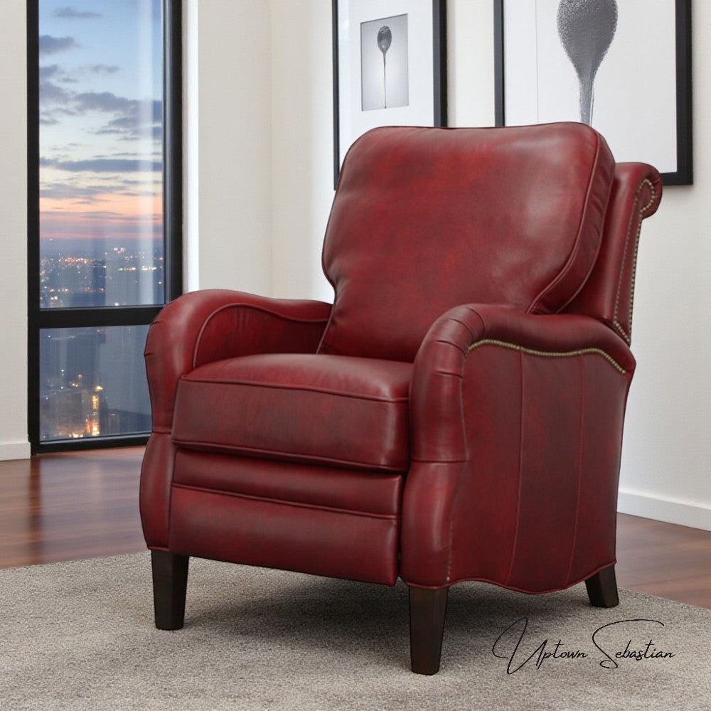 Uptown Sebastian Regal Leather Power Push Button Recliner