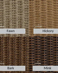 Reflections Wicker Padded Seat Loveseat -- view 11