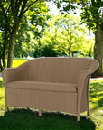 Reflections Wicker Padded Seat Loveseat -- view 2