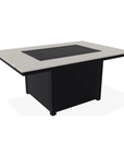 Rectangular Polymer  Chat Height Fire Table