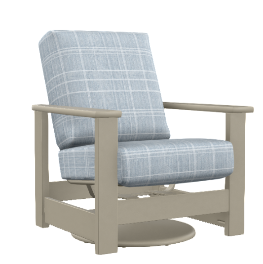 Telescope Leeward Deep Seat Swivel Hidden Motion Outdoor Arm Chair